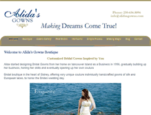 Tablet Screenshot of alidasgowns.com